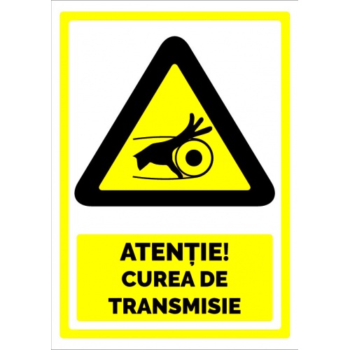Indicator Semn pentru curea de transmisie, Sticker autocolant