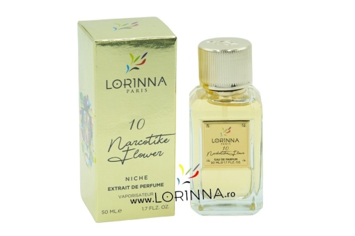 Parfum Lorinna Narcotike Flower, 50 ml, extract de parfum, pentru femei inspirat din Fleur Narcotique Ex Nihilo