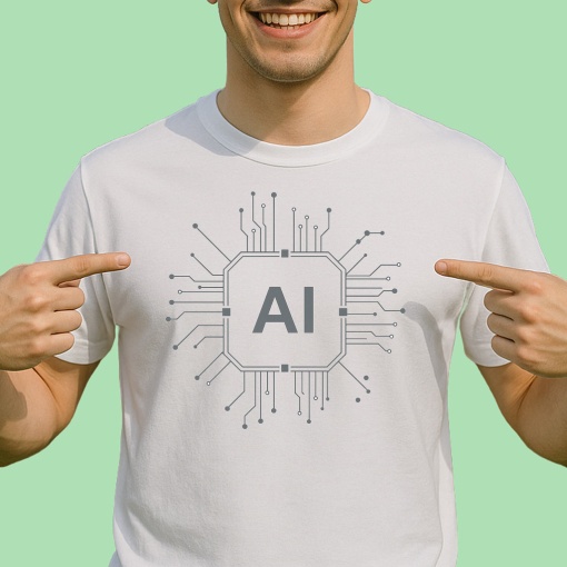 Tricou Artificial Inteligence AI procesor - Copii | Dama | Barbat