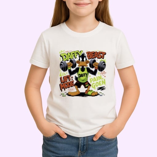 Tricou Daffy Duck – Beast Mode, antrenament și forță Copii | Dama | Barbat Barbat