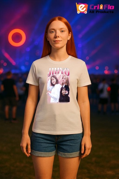 Tricou KPOP dama cu trupa formatia JIHYO 3 , music Coreean 233