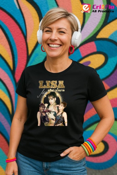 Tricou KPOP dama cu trupa formatia LISA GOLD , music Coreean 264