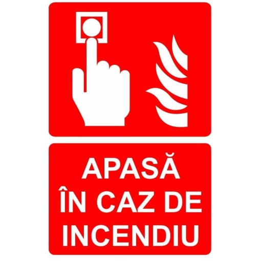 Indicator Apasa in caz de incendiu indicator PSI autoadeziv sticker autocolantSticker autocolant
