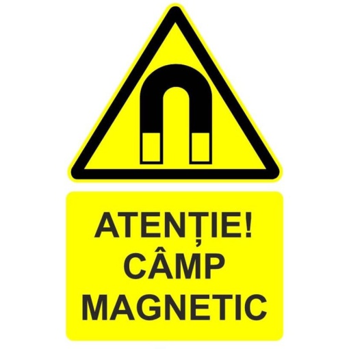 Indicator Atentie camp magnetic indicator de avertizare, Sticker autocolant
