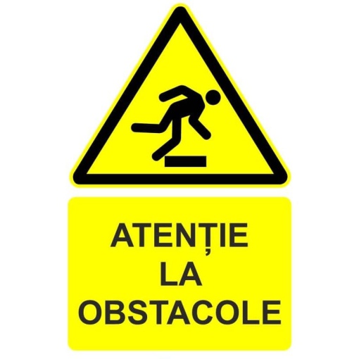 Indicator Atentie la obstacole indicator de avertizare, Sticker autocolant