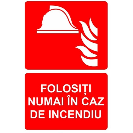 Indicator Folositi numai in caz de incendiu indicator PSI autoadeziv sticker autocolantSticker autocolant