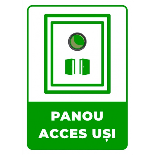 Indicator Pentru panou acces usi, Sticker autocolant