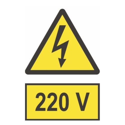 Indicator protectia muncii 20V, Sticker autocolant