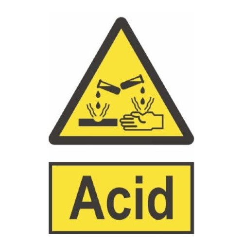 Indicator protectia muncii acid, Sticker autocolant