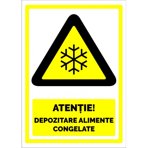 Indicator Semn pentru depozitare alimente congelate, Sticker autocolant