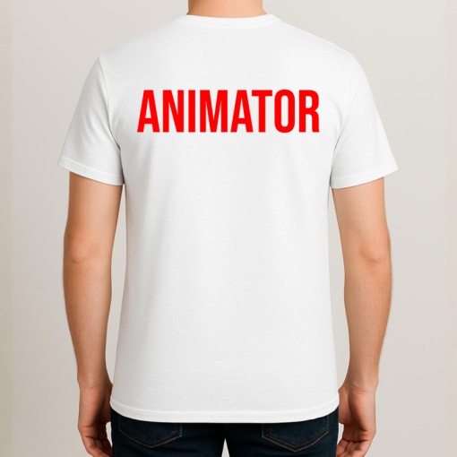 Tricou ANIMATOR , Personalizat | Unisex Dama si Barbat