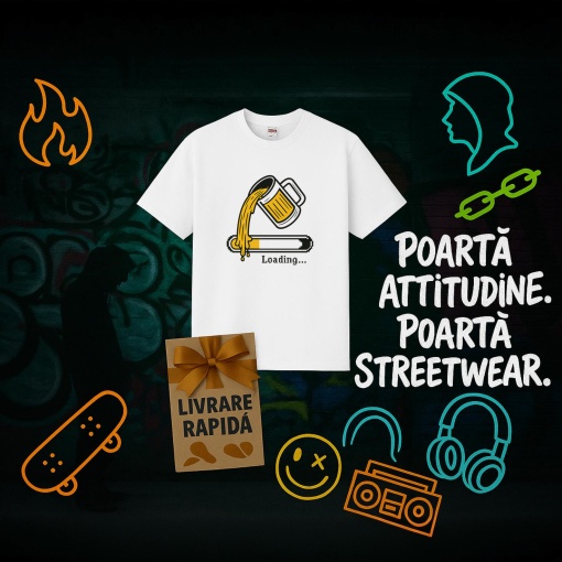 Tricou Astepta sa ma racoresc, Vreau sa beau o bere - Copii | Dama | Barbat