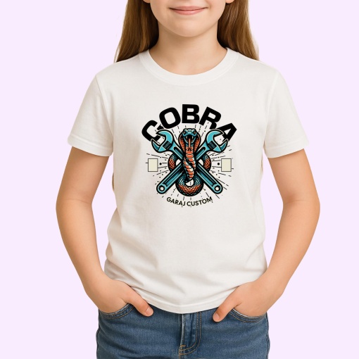 Tricou Cobra, Garaj Custom - Copii | Dama | Barbat