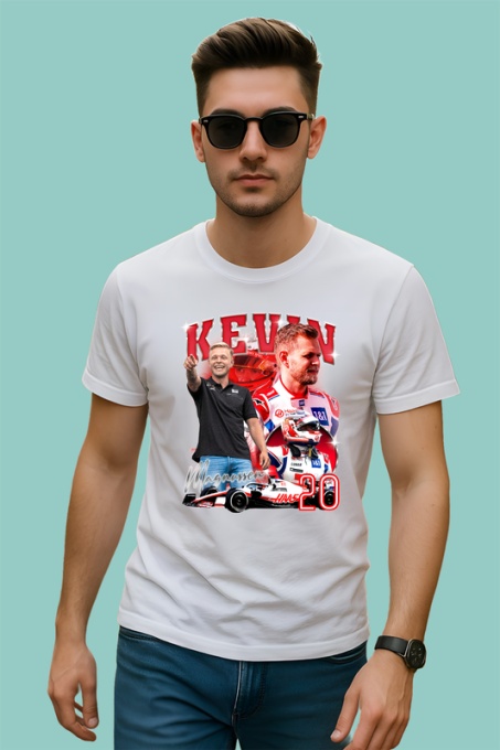 Tricou Kevin Magnussen Poster Colaj Echipa Haas Formula 1, Copii | Dama | Barbat