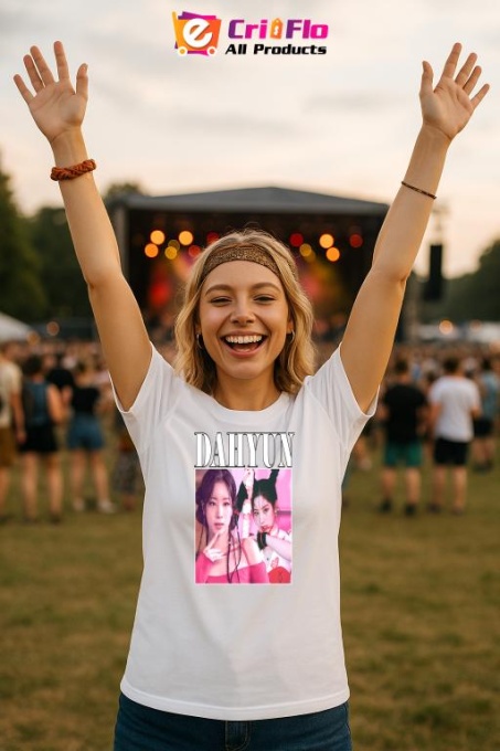 Tricou KPOP dama cu trupa formatia DAHYUN , music Coreean 205