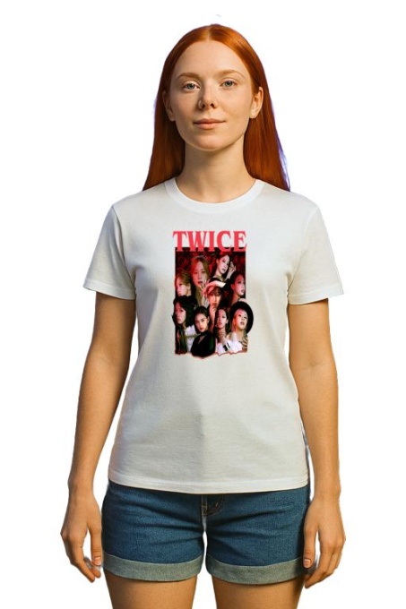 Tricou KPOP dama cu trupa formatia TWICE 2 , music Coreean 297