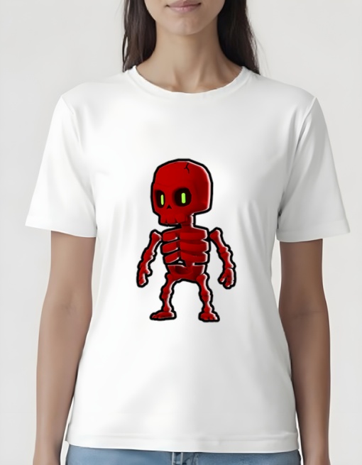 Tricou pentru dama - Stumble Guys - Skeleton