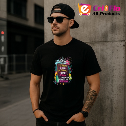 Tricou Yesterday I Did Nothing Today The Same, Copii | Dama | Barbat, culoare negru