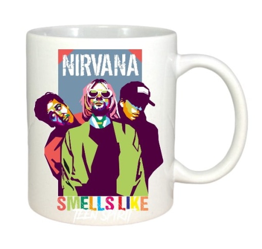 Cana cadou personalizata cu Formatia Nirvana Smells Like - Rock Music