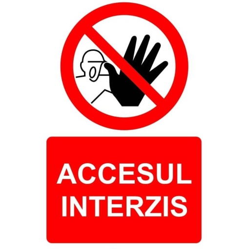 Indicator Accesul interzis indicator de interzicere, Sticker autocolant