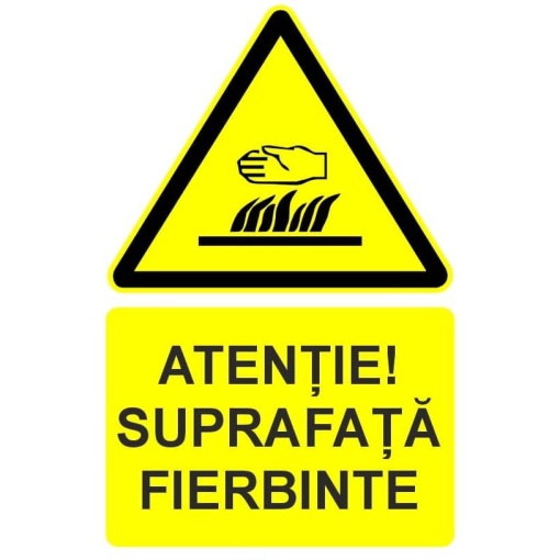 Indicator Atentie suprafata fierbinte indicator de avertizare, Sticker autocolant