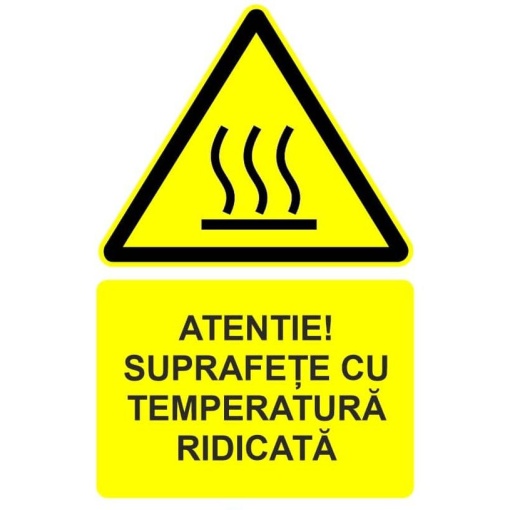 Indicator Atentie suprafete cu temperatura ridicata indicator de avertizare, Sticker autocolant
