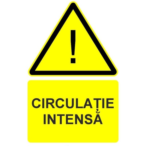 Indicator Circulatie intensa indicator de avertizare, Sticker autocolant