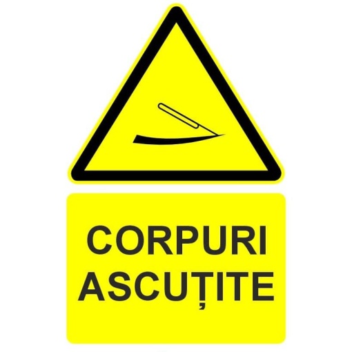 Indicator Corpuri ascutite indicator de avertizare, Sticker autocolant