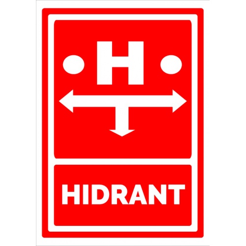 Indicator De securitate pentru hidrant, Sticker autocolant