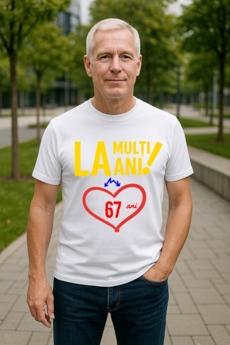 Tricou Cadou 67 ani - Cadou aniverasare Barbat