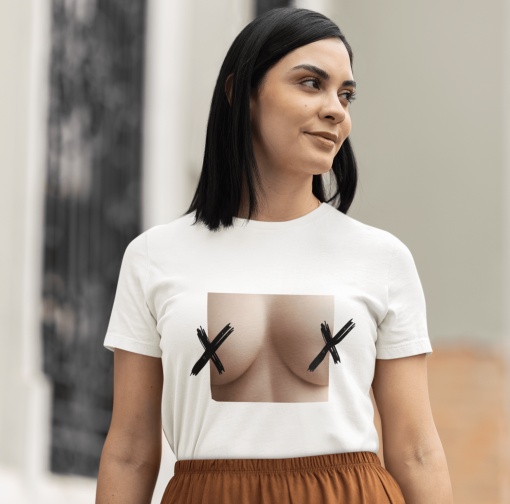 Tricou Dama Haios Personalizat - Explicit Front View - Cadou