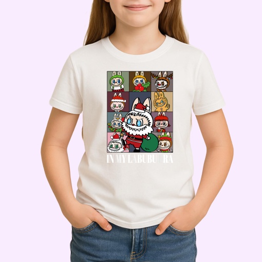 Tricou Labubu tabla craciun, Unisex Dama si Barbat | Copii