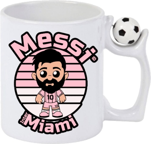 Cana Antistres Personalizată cu jucatorul de fotbal Lionel Messi Avatar Inter Miami