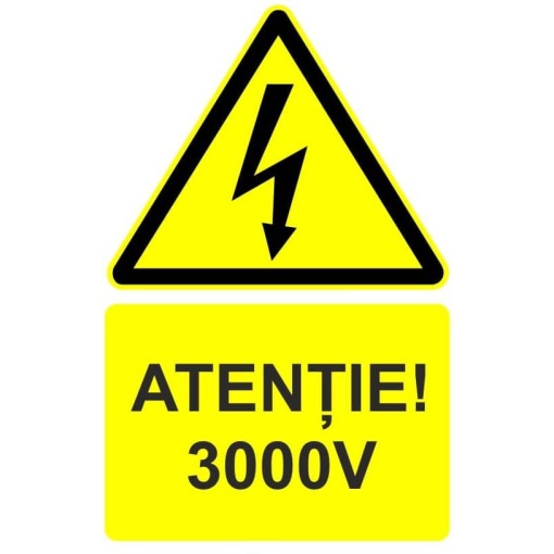 Indicator Atentie 400 V indicator de avertizare, Sticker autocolant
