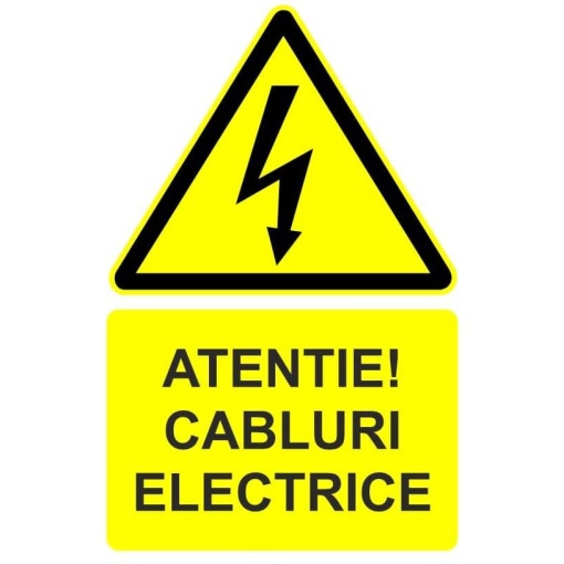 Indicator Atentie cabluri electrice indicator de avertizare, Sticker autocolant