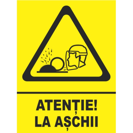 Indicator Atentie la aschii, Sticker autocolant