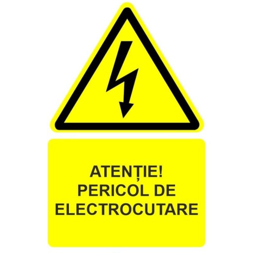 Indicator Atentie pericol de electrocutare indicator de avertizare, Sticker autocolant