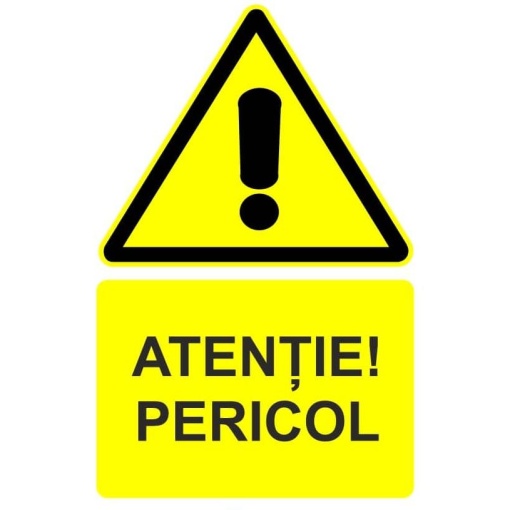 Indicator Atentie pericol indicator de avertizare, Sticker autocolant