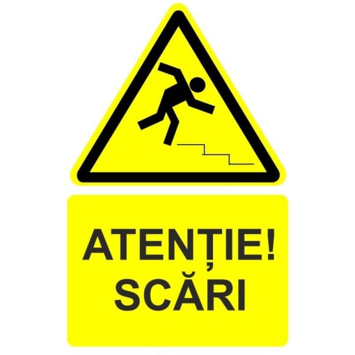 Indicator Atentie scari indicator de avertizare, Sticker autocolant
