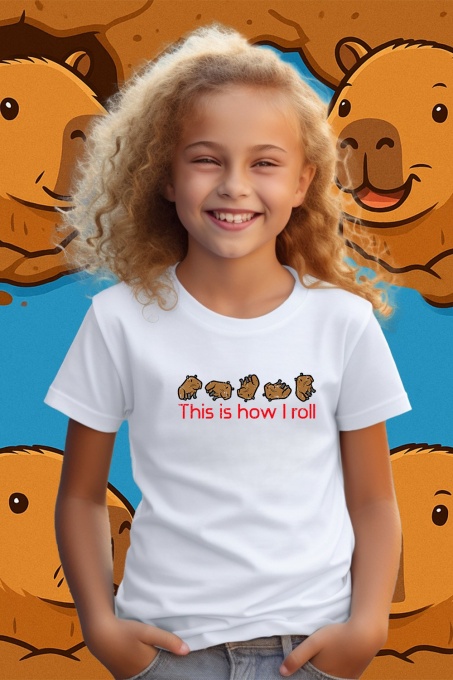 Tricou copii Capybara - This is how I roll