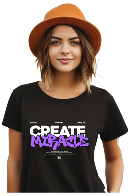 Tricou dama - Create Miracle