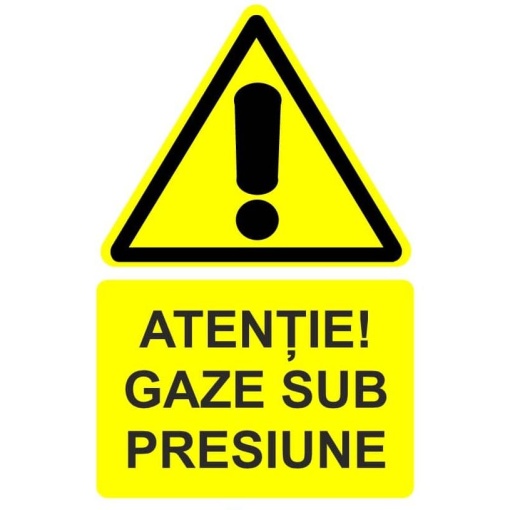 Indicator Atentie gaze sub presiune indicator de avertizare, Sticker autocolant