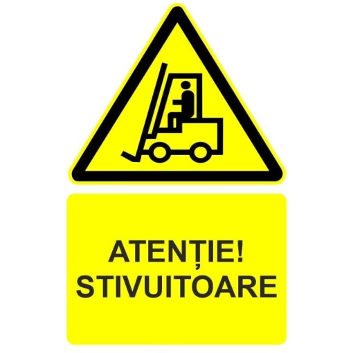 Indicator Atentie stivuitoare indicator de avertizare, Sticker autocolant