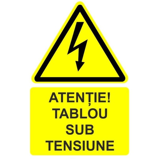 Indicator Atentie tablou sub tensiune indicator de avertizare, Sticker autocolant