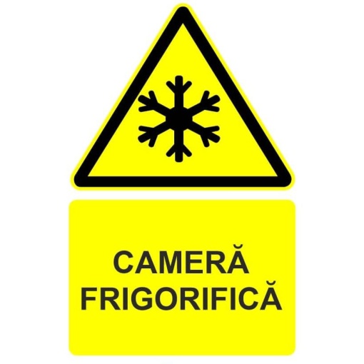 Indicator Camera frigorifica indicator de avertizare, Sticker autocolant