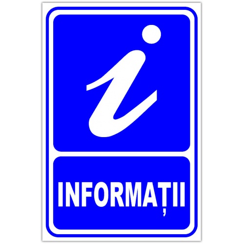 Indicator Pentru protectie si informatii, Sticker autocolant