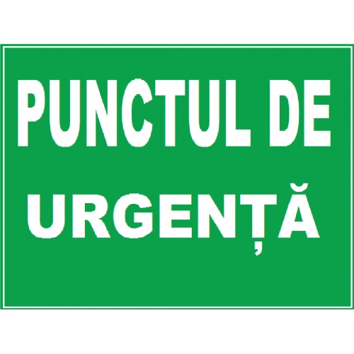 Indicator Pentru punctul de urgenta, Sticker autocolant