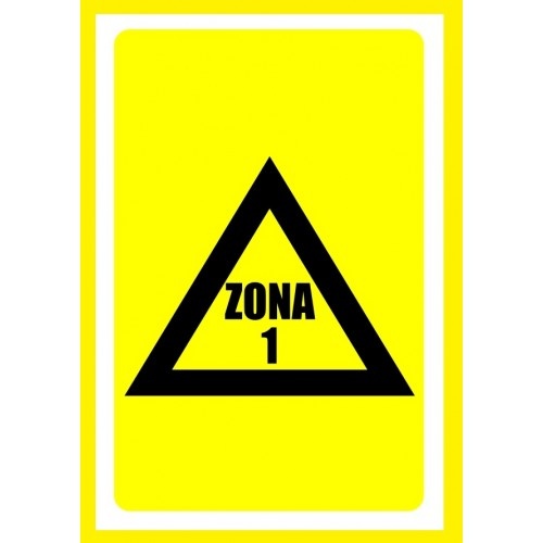 Indicator Pentru zona 1, Sticker autocolant