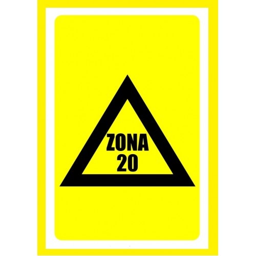 Indicator Pentru zona 20, Sticker autocolant