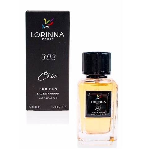 Parfum Lorinna Chic 50 ml apa de parfum pentru barbati inspirat din Carolina Herrera Chic men